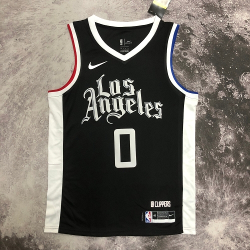 Latin Version 2022 Los Angeles Clippers Black #0 Jersey-311