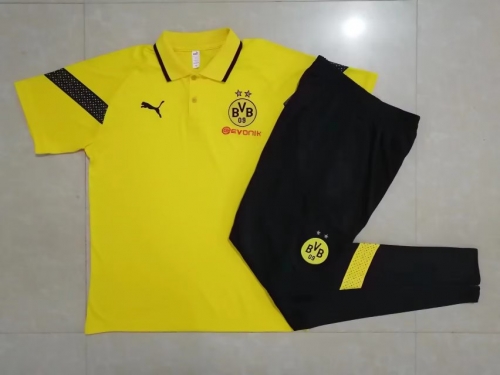 2022/23 Borussia Dortmund Yellow Thailand Polo Uniform-815