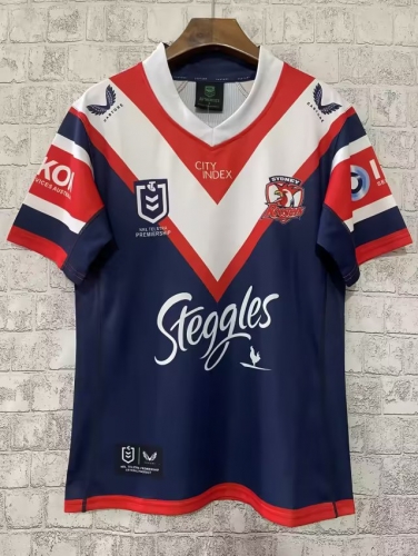 2023 Rooster home Royal Blue Thailand Rugby Shirts-805