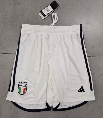 2023/24 Italy Home White Thailand Soccer Shorts-315