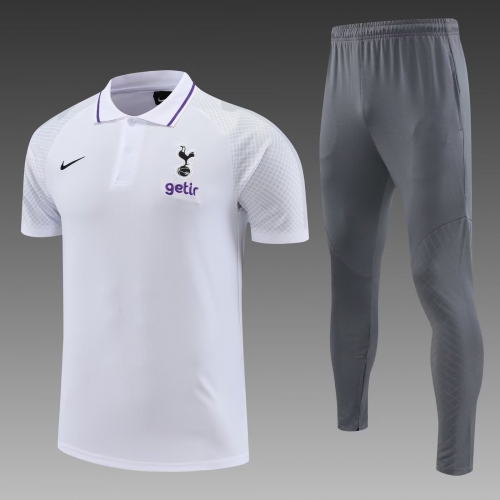 2022/23 Tottenham Hotspur White Thailand Polo Uniform-PO