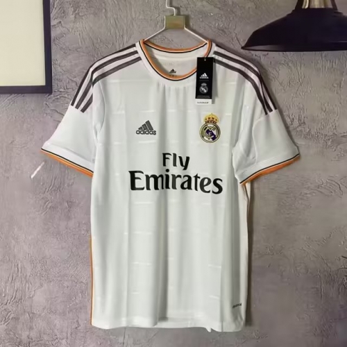 13-14Retro Version Real Madrid White Thailand Soccer Jersey AAA-811/710/601