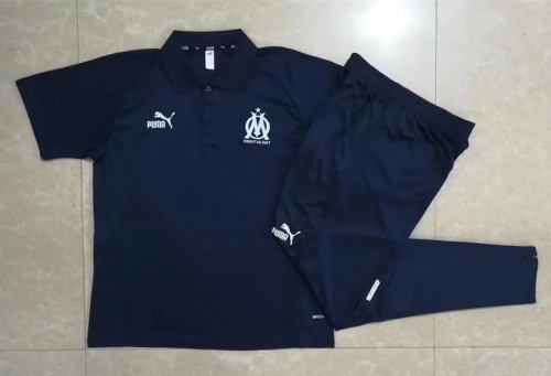 2023/24 Olympique de Marseille Royal Blue Thailand Polo Uniform-815