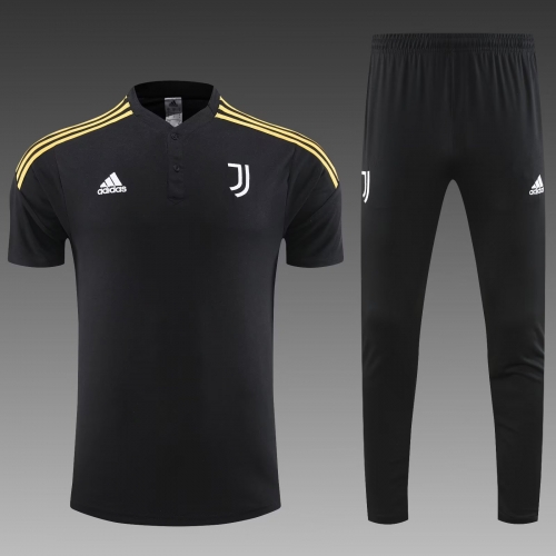 2023/24 Juventus Black Thailand Soccer Polo Uniform-PO