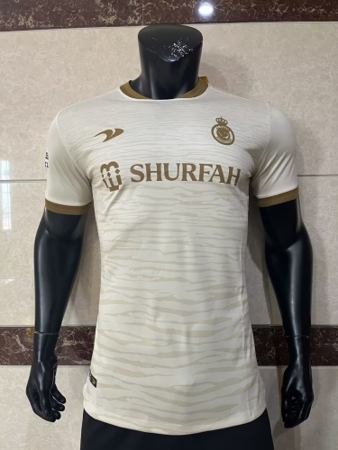 Player Version 2022/23 Al-Nassr FC 2nd Away Yellow Thailand Soccer Jersey AAA-603/308