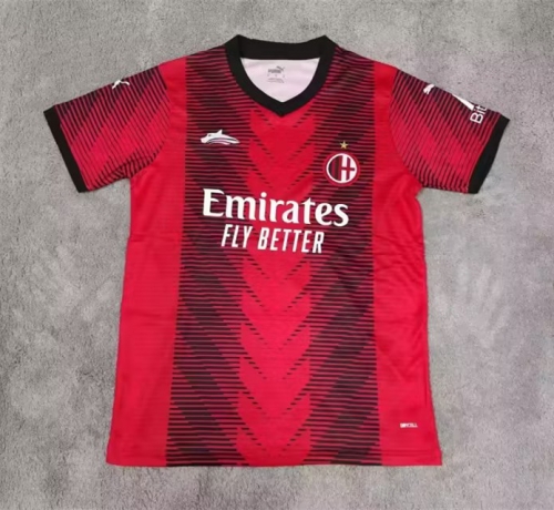 2023/24 Special Version AC Milan Red & Black Thailand Soccer Jersey AAA-999/23