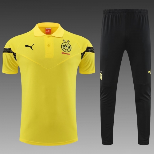 2022/23 Borussia Dortmund Yellow Thailand Polo Uniform-PO