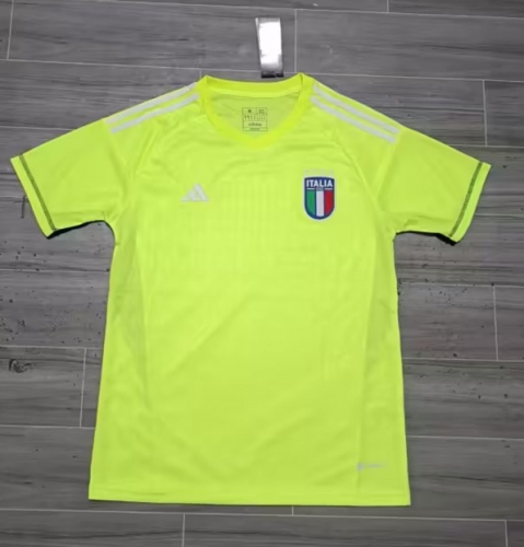 2023/24 Italy Goalkeeper Fluorescent green Thailand Soccer Jersey AAA-JM