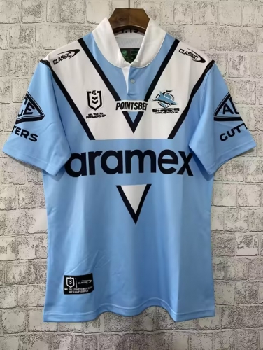 2023 Sharks Home Blue Thailand Rugby Shirts-805