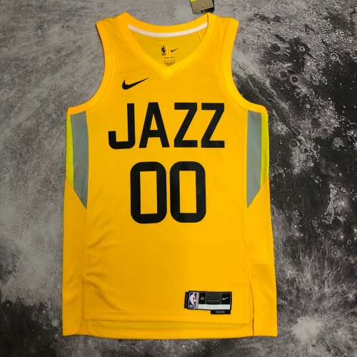 2023 Season NBA Utah Jazz Away Yellow #00 Jersey-311