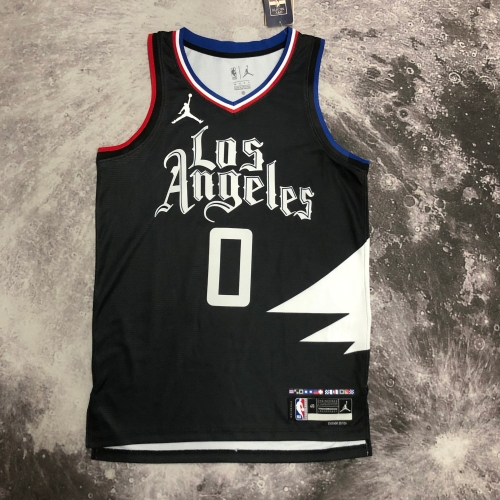2023 Feiren Limited Version Los Angeles Clippers Black #0 Jersey-311