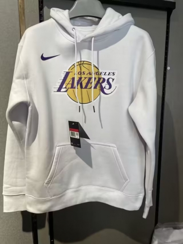 NBA Los Angeles Lakers White Tracksuit Top With Hat-308