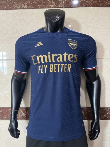 Player Version 2023/24 Arsenal Away Royal Blue Thailand Soccer Jersey AAA-308/16