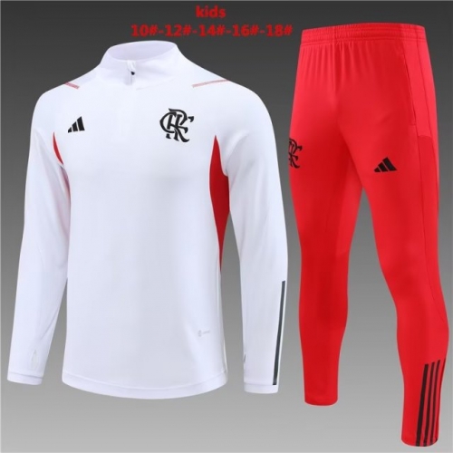 2023/24 Flamengo White Kids/Youth Tracksuit Uniform-801/GDP