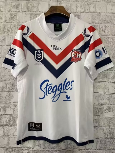 2023 Rooster Away White Thailand Rugby Shirts-805