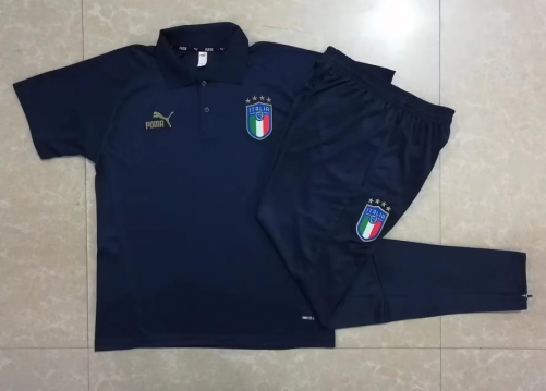 2023/24 Italy Rpyal Blue Thailand Soccer Polo Uniform-815