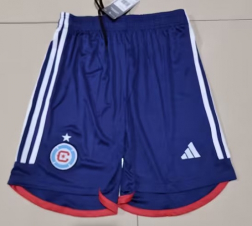 2023/24 Chicago Fire FC Away Blue Thailand Soccer Shorts-315