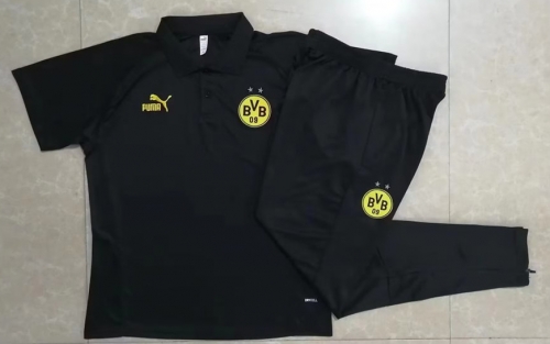 2023/24 Borussia Dortmund Black Thailand Polo Uniform-815