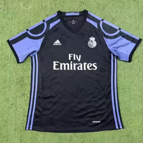 2015-2016 Retro Version Real Madrid Black Thailand Soccer Jersey AAA-601/301