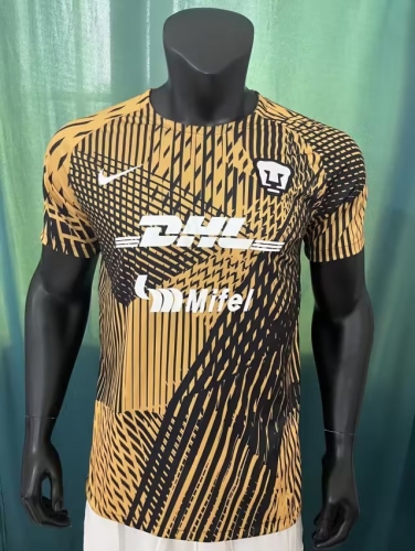 2023/24 Club América Yellow & Black Thailand Soccer Training Jersey-407