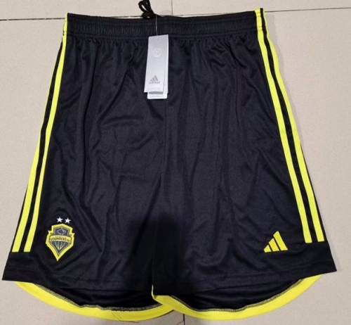 2023/24 Seattle Sounders FC Away Black Thailand Soccer Shorts-315