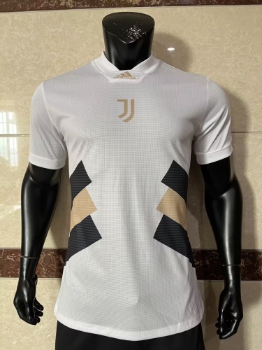 Player Version 22023/24 Juventus FC White & Pink Thailand Soccer Jersey AAA-308