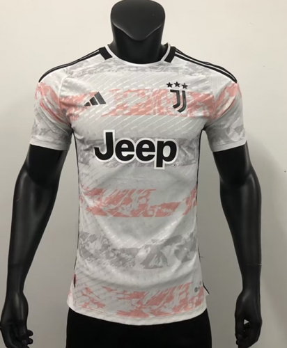 Player Version 22023/24 Juventus FC White & Pink Thailand Soccer Jersey AAA-888/MY/16