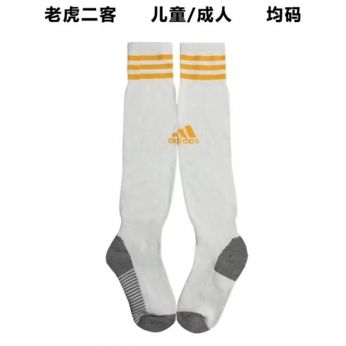 2023/24 Tigres UANL 2nd Away White Thailand Soccer Socks