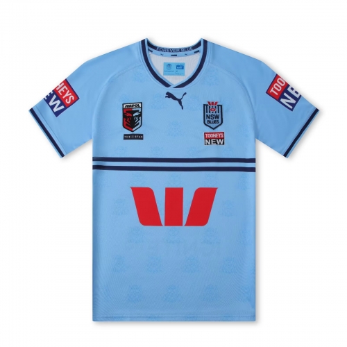 2023 Langholden Light Blue Thailand Rugby Shirts-805