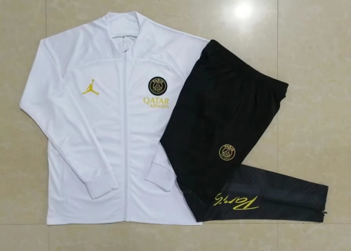 2022-23 Jordan Paris SG White Thailand Soccer Jacket Uniform-815