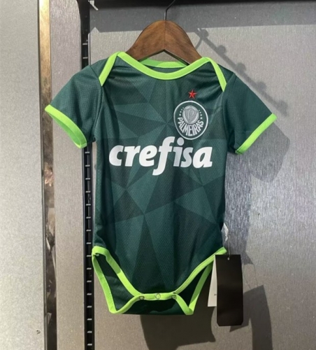 (Size 9&12) 2023/24 SE Palmeiras Home Green Baby Soccer Uniform-308