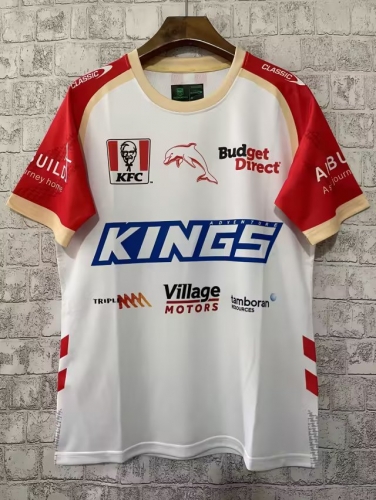 2023 NRL Miami Dolphins White & Yellow Thailand Rugby Shirts-805
