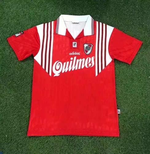 96-97 Retro Version CA River Plate Away Red Thailand Soccer Jersey AAA-503