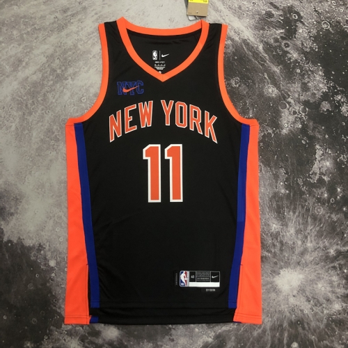 2023 Season City Version NBA New York Knicks Black #11 Jersey-311