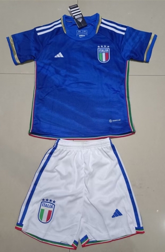 2023/24 Italy Home Blue Kids/Youth Soccer Uniform-507/522