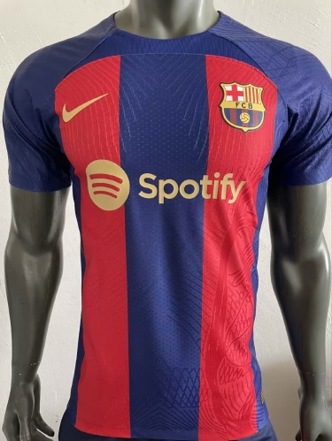 Player version 2023/24 Barcelona Home Red & Blue Thailand Soccer Jersey AAA-703