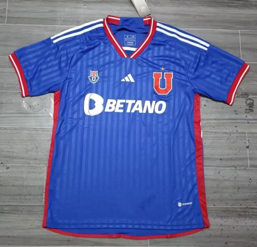 2023/24 Universidad de Chile Home Blue Thailand Soccer Jersey-522/JM/47