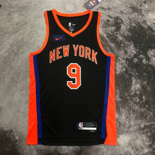 2023 Season City Version NBA New York Knicks Black #9 Jersey-311