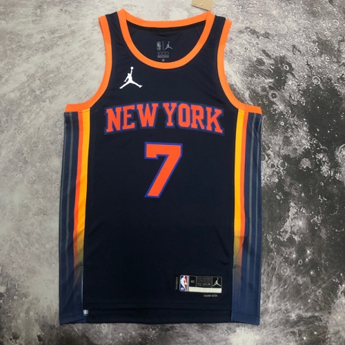 2023 Jordan Season Limited Version NBA New York Knicks Black #7 Jersey-311