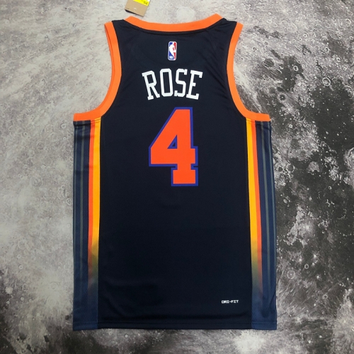 2023 Jordan Season Limited Version NBA New York Knicks Black #4 Jersey-311