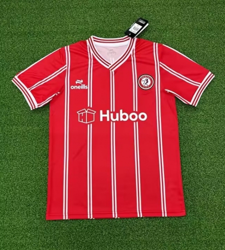 2023/24 Bristol City Home Red Thailand Soccer Jersey AAA-320