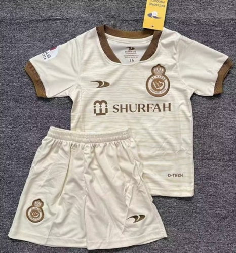 Kids 2022/23 Al-Nassr FC White Kids/Youth Soccer Uniform-507