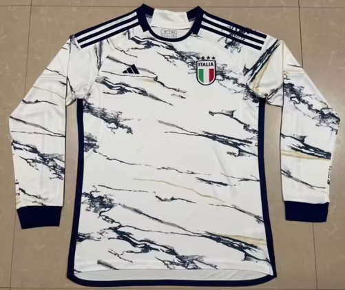 2023/24 Italy Away White LS Thailand Soccer Uniform Jersey AAA-47/410