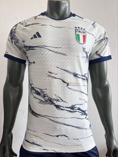 Player Version 2023/24 Italy Away White Thailand Soccer Jersey AAA-16/308/MY/703