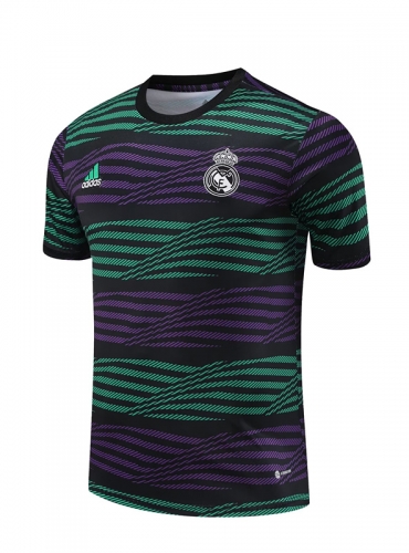 2022/23 Real Madrid Black & Green Thailand Soccer Training Shirts-418