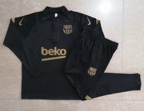 2023/24 Barcelona Black Soccer Tracksuit Uniform-815