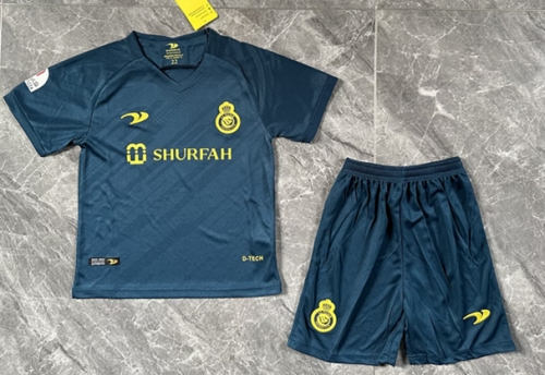 Kids 2022/23 Al-Nassr FC Green Kids/Youth Soccer Uniform-507/522