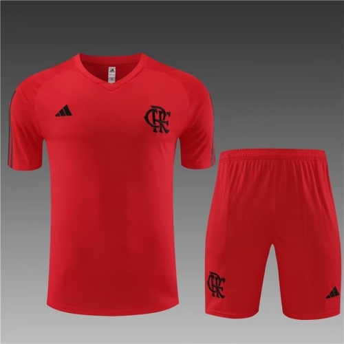2023/24 Flamengo  Red Shorts-Sleeve Thailand Soccer Jersey-801