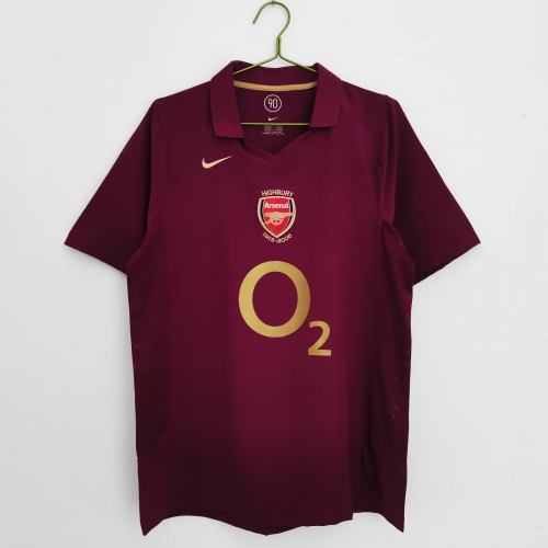 05-06 Retro Version Arsenal Home Red Thailand Soccer Jersey AAA-503/710/601