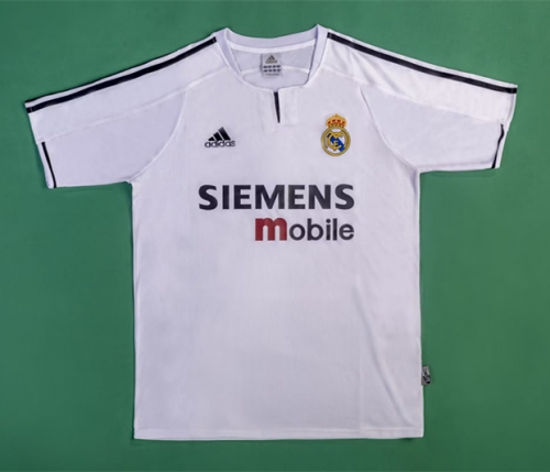 03-04 Retro Version Real Madrid White Thailand Soccer Jersey AAA-1041